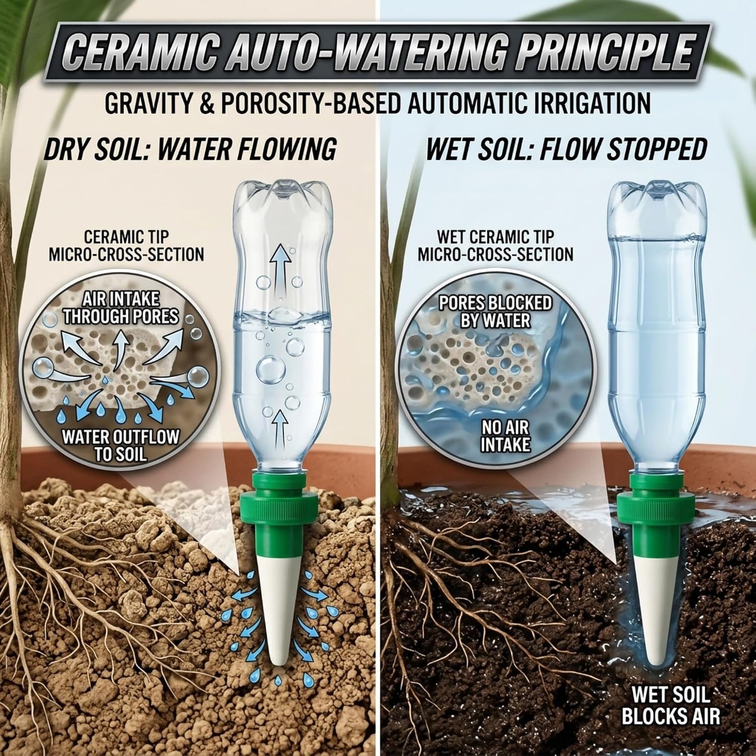 Terracotta watergeefsysteem vo - Automatic Plant Waterer recensie en prijs