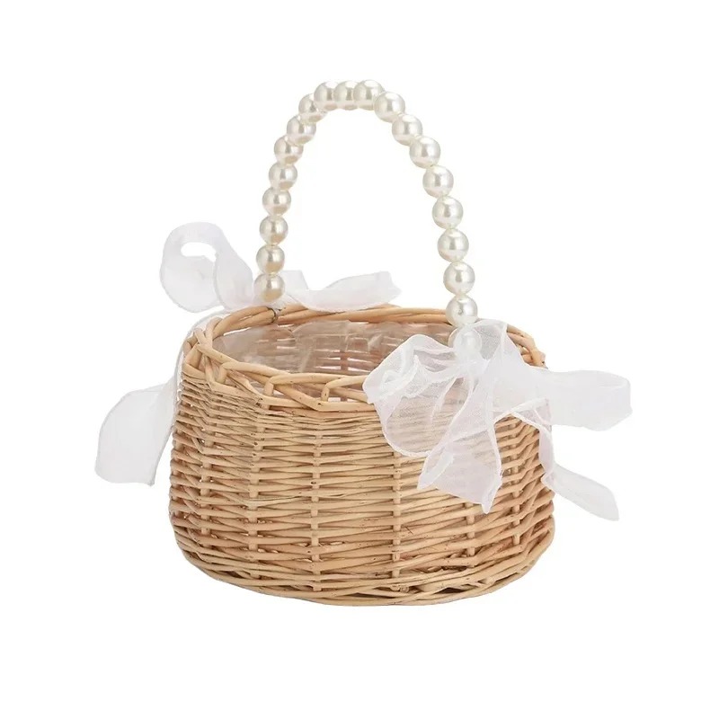 Parelhandvat Rotan Bloemenmand - Gardening Tools Girls recensie en prijs